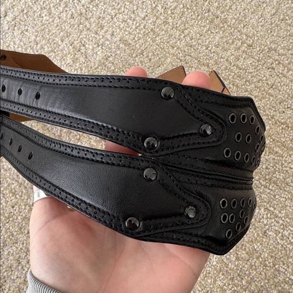 Alaia Wide Grommet Studded Corset Belt - Picture 9 of 12